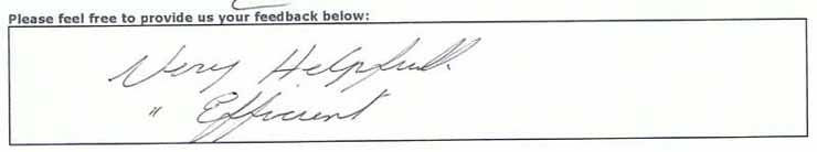 Very helpful, efficient